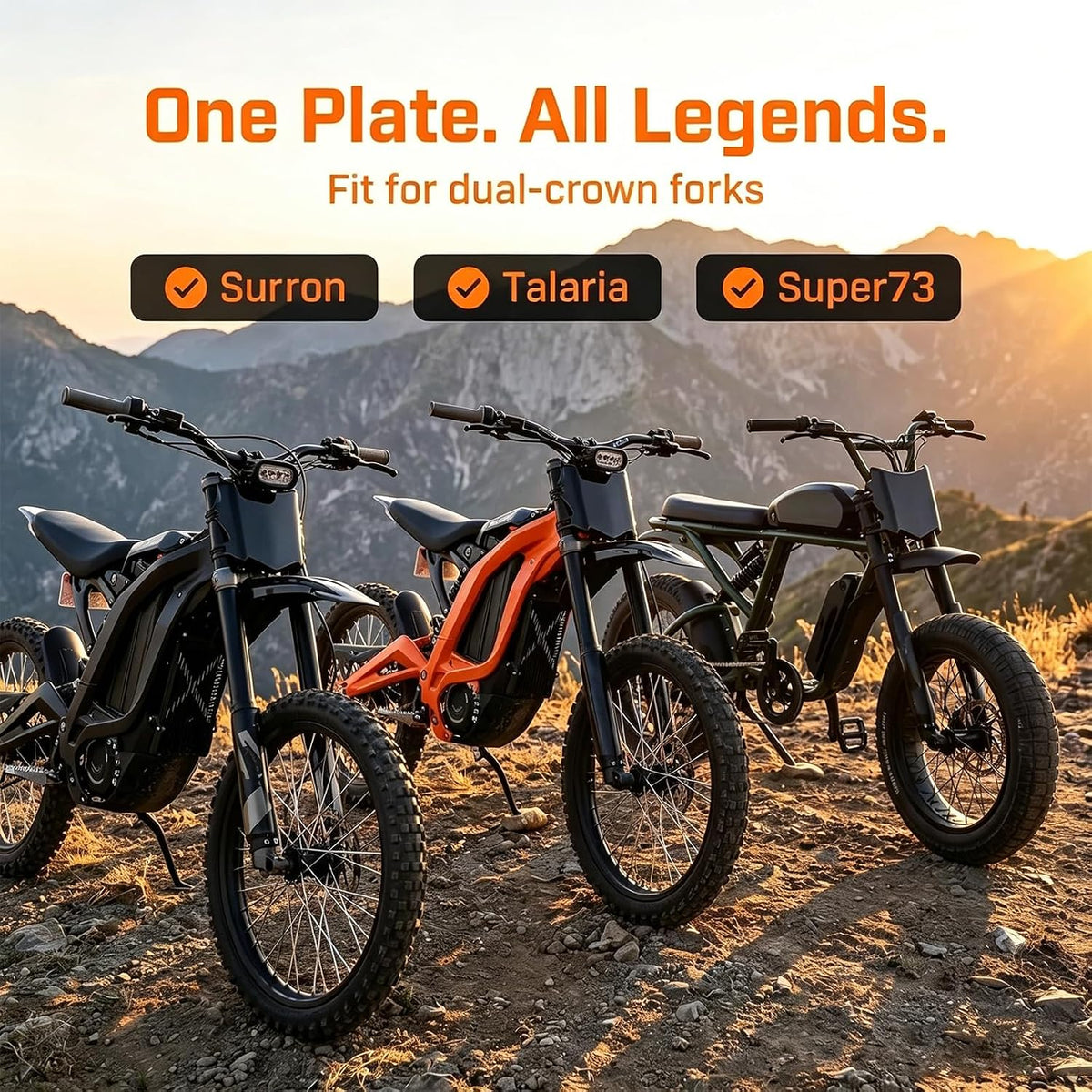Universal Electric Dirt Bike Front Number Plate Guard